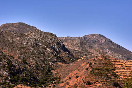 rocky summit of the White Mountains on the island of Crete