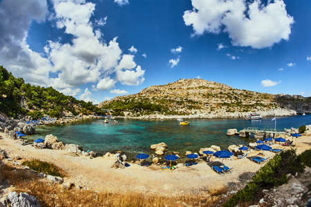 Anthony Quinn Bay on the island of Rhodes, Greeceの写真素材