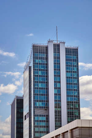 Fragment of modern office buildings in Poznan