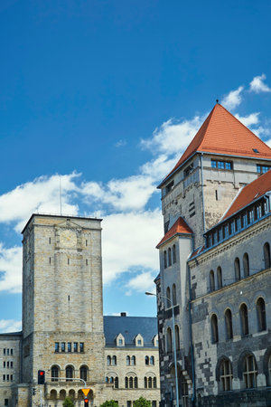 Imperial castle with tower in Poznanのeditorial素材