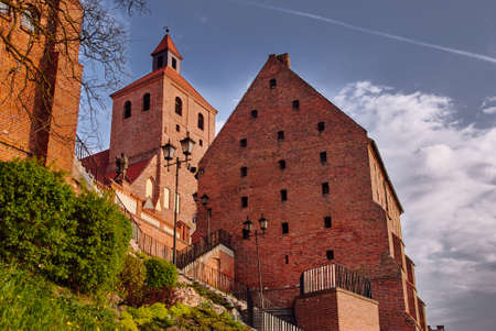 Gothic granaries Grain and belfry in Grudziadz in Poland