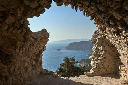 Ruins of the Knights of the Knights of Rhodesの写真素材