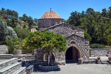 Moni Thari - Orthodox monastery in Byzantine style on the island of Rhodes