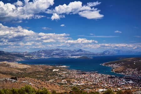 Aerial view of Trogir and Trogir