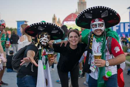 June 16, Moscow, Russia. Moscow FIFA FAN FESTのeditorial素材