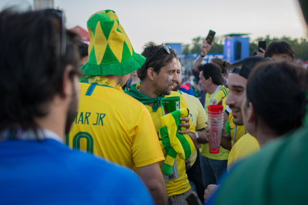 June 16, Moscow, Russia. Moscow FIFA FAN FESTのeditorial素材