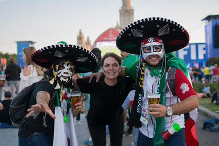 June 16, Moscow, Russia. Moscow FIFA FAN FESTのeditorial素材