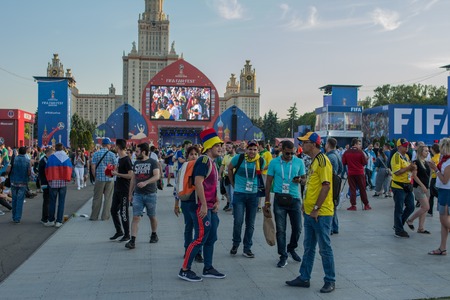 June 16, Moscow, Russia. Moscow FIFA FAN FESTのeditorial素材