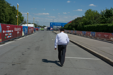 June 16, Moscow, Russia. Moscow FIFA FAN FESTのeditorial素材