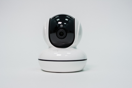 Camera for video surveillance systems on white background