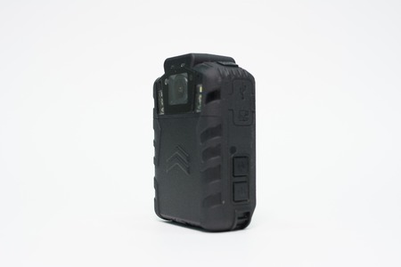 Camera for video surveillance systems on white backgroundの写真素材