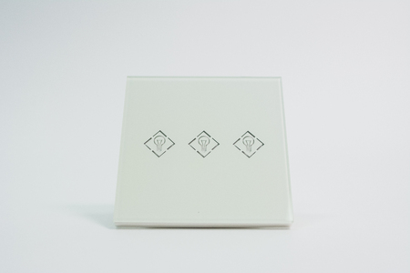 Security and fire sensors and alarm equipment on white background. components for signaling.Security...