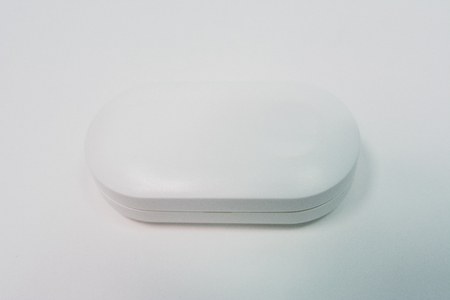 Security and fire sensors and alarm equipment on white background. components for signaling.Security and fire sensors and alarm equipment on white background. components for signaling.の写真素材