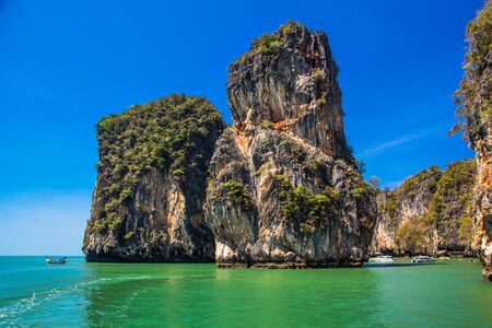 Landscapes of the beautiful Kingdom of Thailand, the purest Adaman Sea and islands.の写真素材
