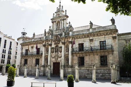 Ancient university in Valladolid, Castilla y Leon, Spainのeditorial素材