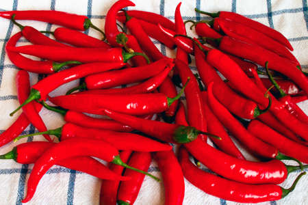 Ripe hot pepper chili