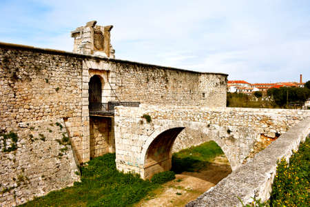 Drawbridge of castle of the Counts XV century in Chinchon near of Madridのeditorial素材