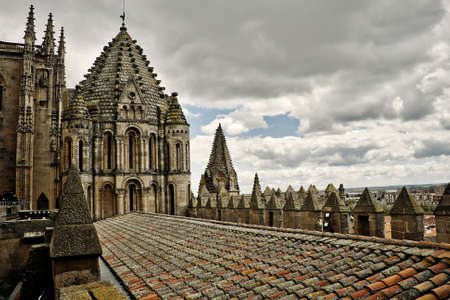 Medieval Cathedral in Salamanca, Spainの写真素材