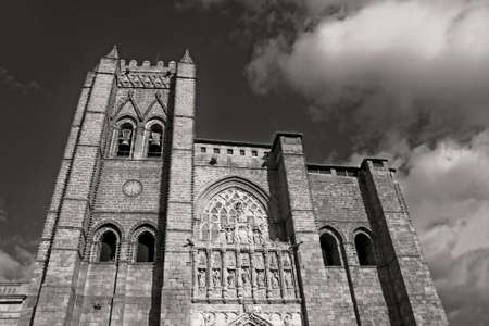 The cathholic cathedral in Avila /12th-14th centuries/,Spainの写真素材
