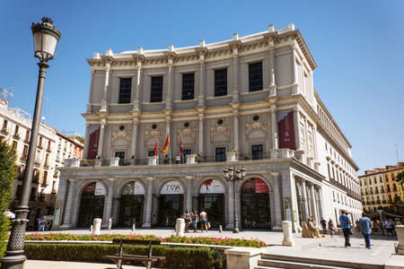 Madrid-September, 13: opera theater in Madrid-on September 13, 2017 in Madrid, Spainのeditorial素材