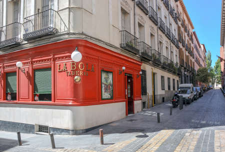 Madrid,Spain-September 13: Oldest in Madrid taberna since 1870 year- September 13, 2017, Madridのeditorial素材