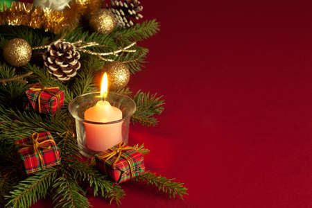 Christmas wreathの写真素材