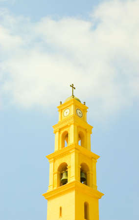 Catholic Belfry Of Church St.Peter Of Jaffa.の写真素材