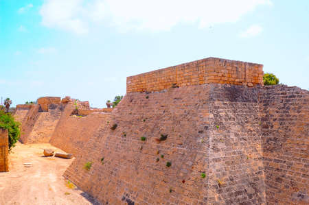 Ruins Of Ancient Roman City Ceasarea, Israel.の写真素材