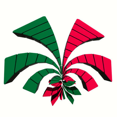 Business Bar Chart On White Background. 3d Render.の写真素材