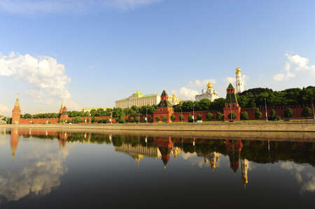 View From Moscow River On Kremlin. Russiaの写真素材