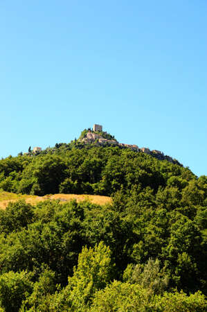 The Medieval Italian Town On a Hilltop In Tuscanyの写真素材