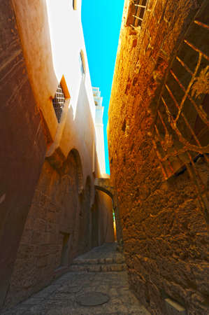 Area Of Old Restored Jaffa On a Sunny Dayの写真素材