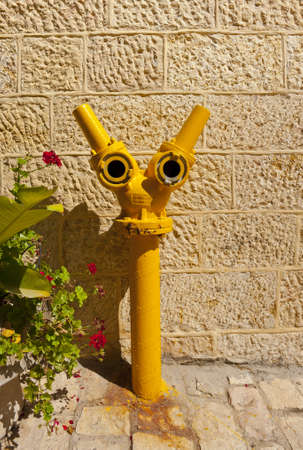 Fire Hydrant in Jerusalem, Israelの写真素材