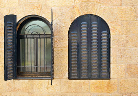 Open and Closed Windows in Jerusalem, Israel