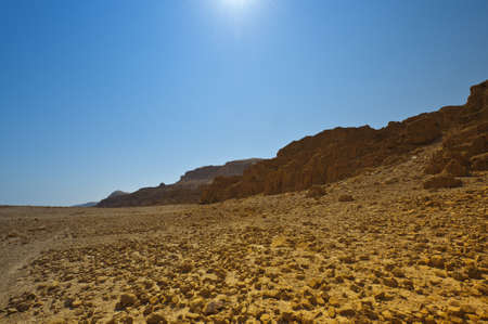 Big Stones in Sand Hills of Samaria at Noon