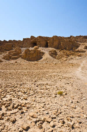 Big Stones in Sand Hills of Samaria, Israelの写真素材