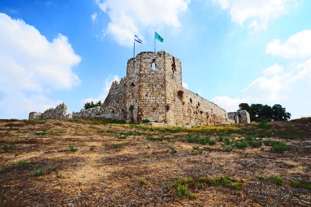 The Ruins of a Medieval Fortress in Israelの写真素材