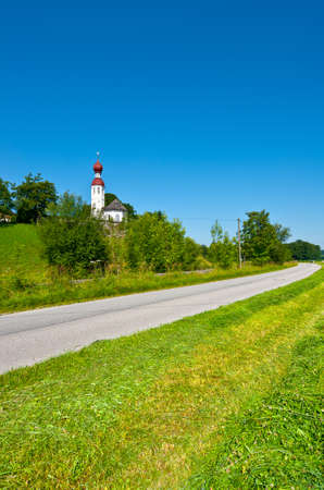 Church on the Hill in Bavaria, Germanyの写真素材