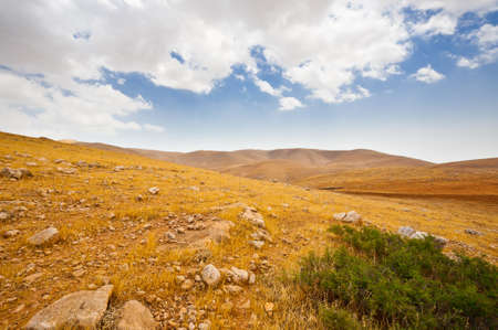 Big Stones in Sand Hills of Samaria, Israel