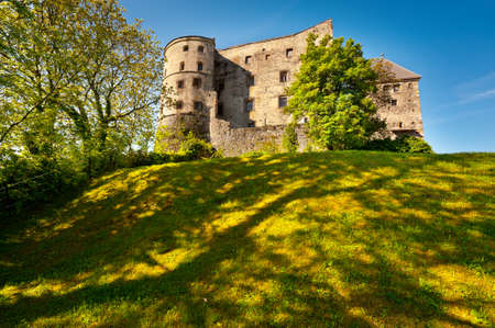Views to the  Fortress Pergine Castle in the Dolomites のeditorial素材