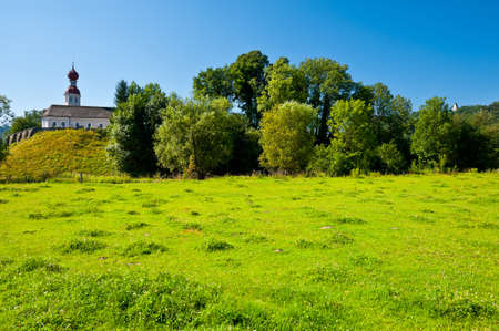 The  Church on the Hill in Bavaria, Germanyの写真素材