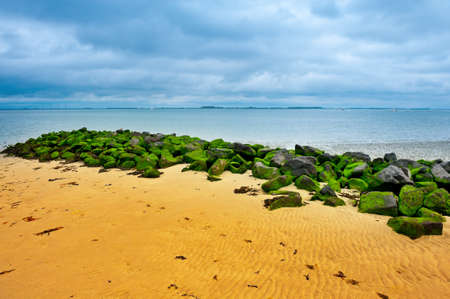 The North Sea Coast in Zealand, Netherlandsの写真素材