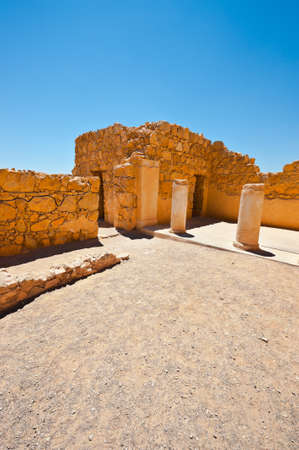 Ruins of the Fortress Masada, Israel の写真素材