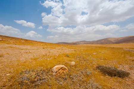 Big Stones in Sand Hills of Samaria, Israelの写真素材