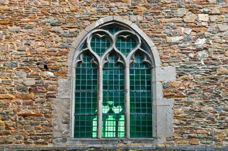 Window of Church in the Belgian Cityの写真素材