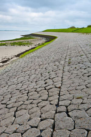 The North Sea Coast in Zealand, Netherlandsの写真素材