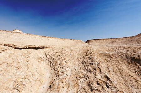 Desert on the West Bank of the Jordan Riverの写真素材