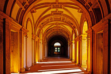 Interior of the Templar Castle in the Portugal City of Tomarのeditorial素材