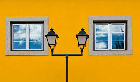 The Renovated Facade of the Old Portugal House の写真素材