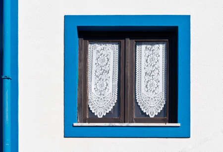 The Renovated Facade of the Old Portugal Houseの写真素材